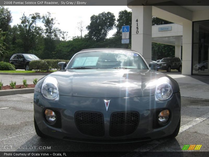 Sly Gray / Ebony 2008 Pontiac Solstice GXP Roadster