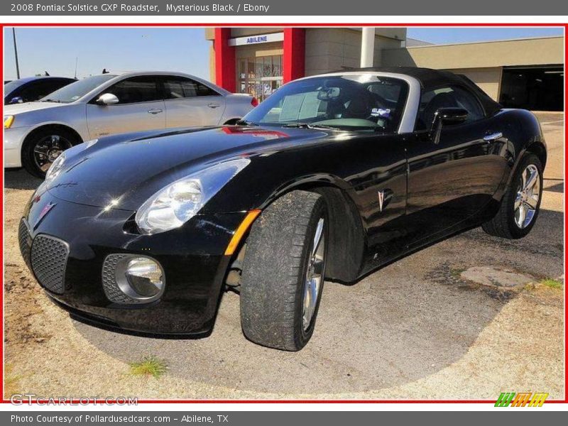 Mysterious Black / Ebony 2008 Pontiac Solstice GXP Roadster