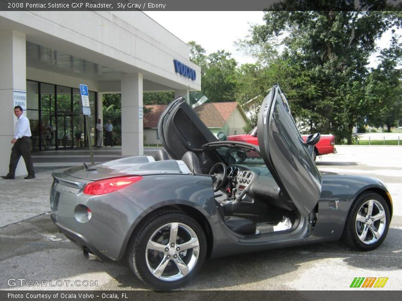 Sly Gray / Ebony 2008 Pontiac Solstice GXP Roadster