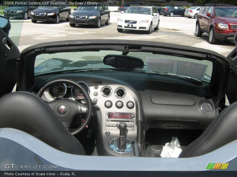 Sly Gray / Ebony 2008 Pontiac Solstice GXP Roadster