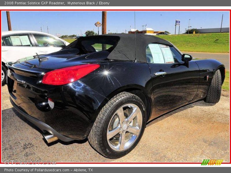 Mysterious Black / Ebony 2008 Pontiac Solstice GXP Roadster