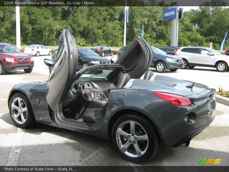 Sly Gray / Ebony 2008 Pontiac Solstice GXP Roadster
