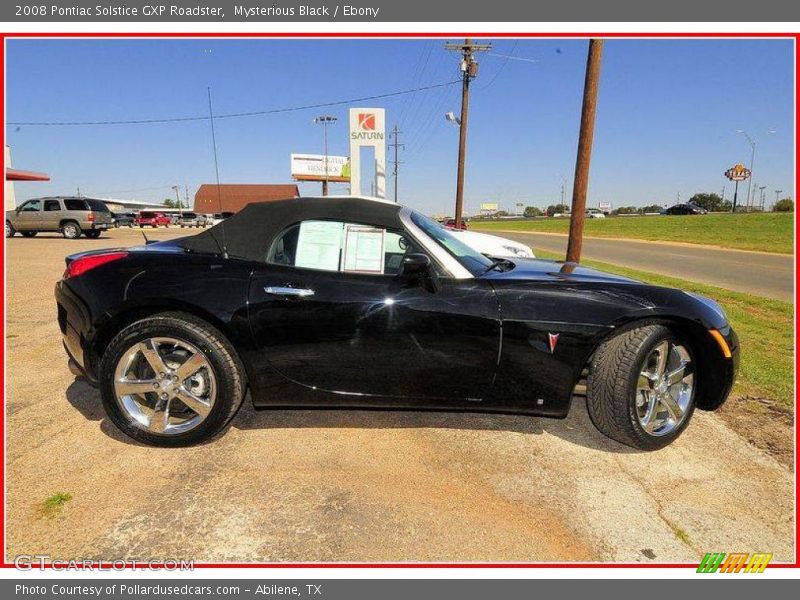 Mysterious Black / Ebony 2008 Pontiac Solstice GXP Roadster