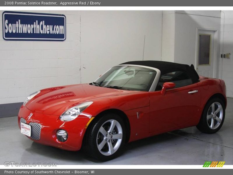 Aggressive Red / Ebony 2008 Pontiac Solstice Roadster