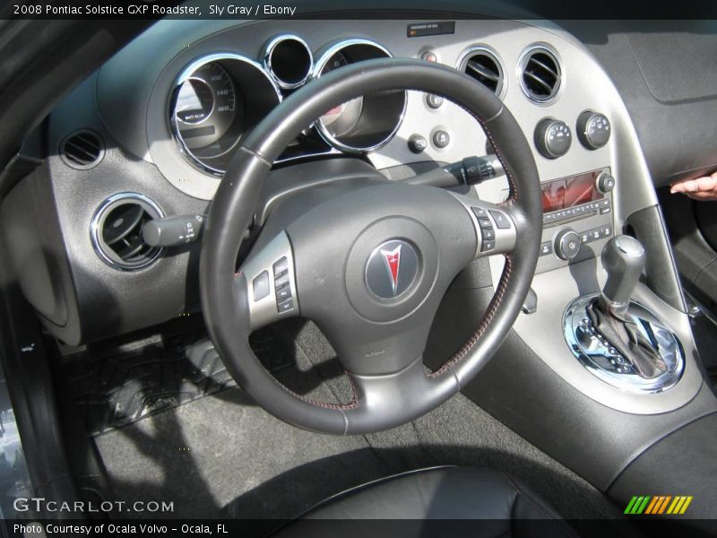 Sly Gray / Ebony 2008 Pontiac Solstice GXP Roadster