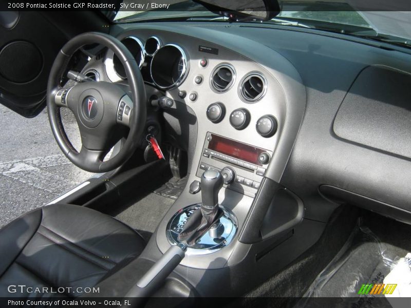 Sly Gray / Ebony 2008 Pontiac Solstice GXP Roadster