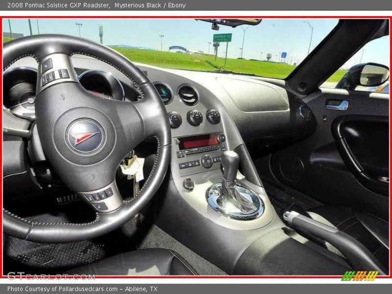 Mysterious Black / Ebony 2008 Pontiac Solstice GXP Roadster