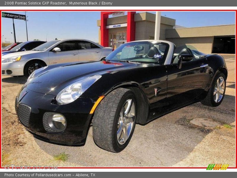 Mysterious Black / Ebony 2008 Pontiac Solstice GXP Roadster