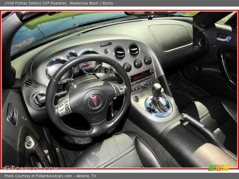 Mysterious Black / Ebony 2008 Pontiac Solstice GXP Roadster
