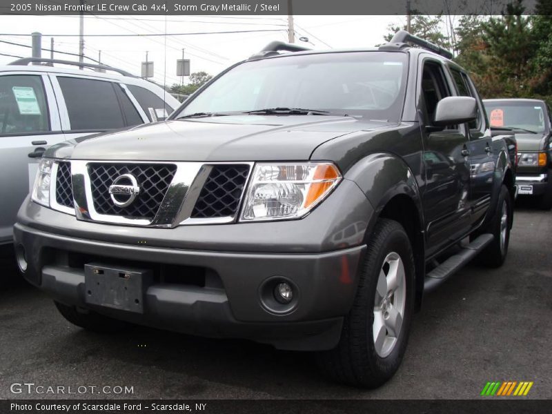Storm Gray Metallic / Steel 2005 Nissan Frontier LE Crew Cab 4x4