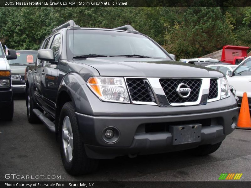 Storm Gray Metallic / Steel 2005 Nissan Frontier LE Crew Cab 4x4