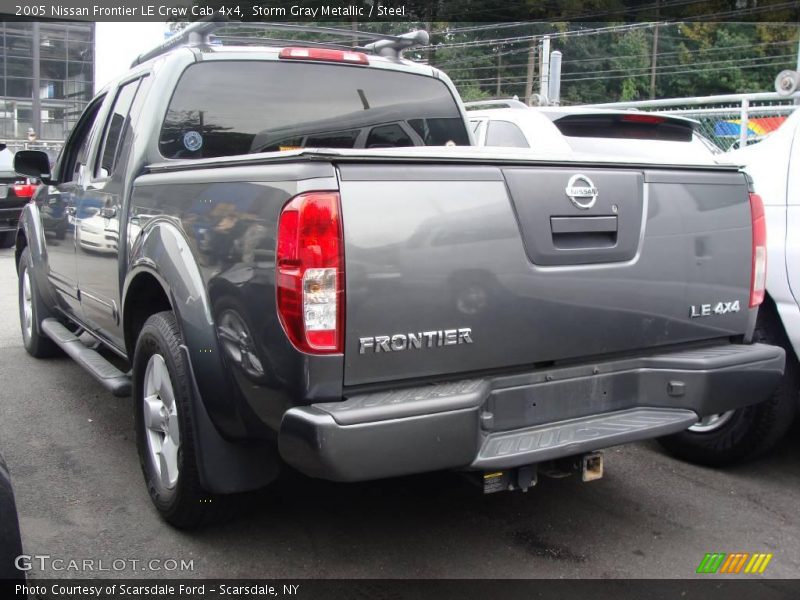 Storm Gray Metallic / Steel 2005 Nissan Frontier LE Crew Cab 4x4