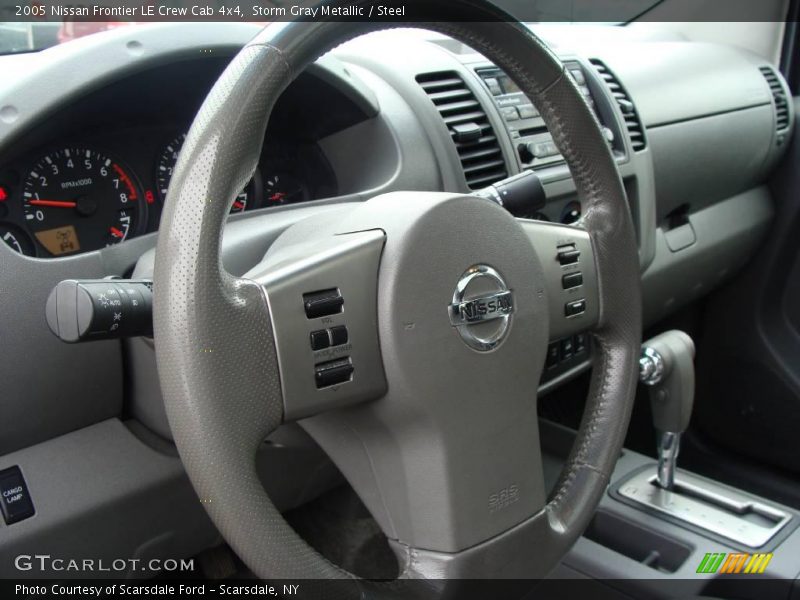 Storm Gray Metallic / Steel 2005 Nissan Frontier LE Crew Cab 4x4