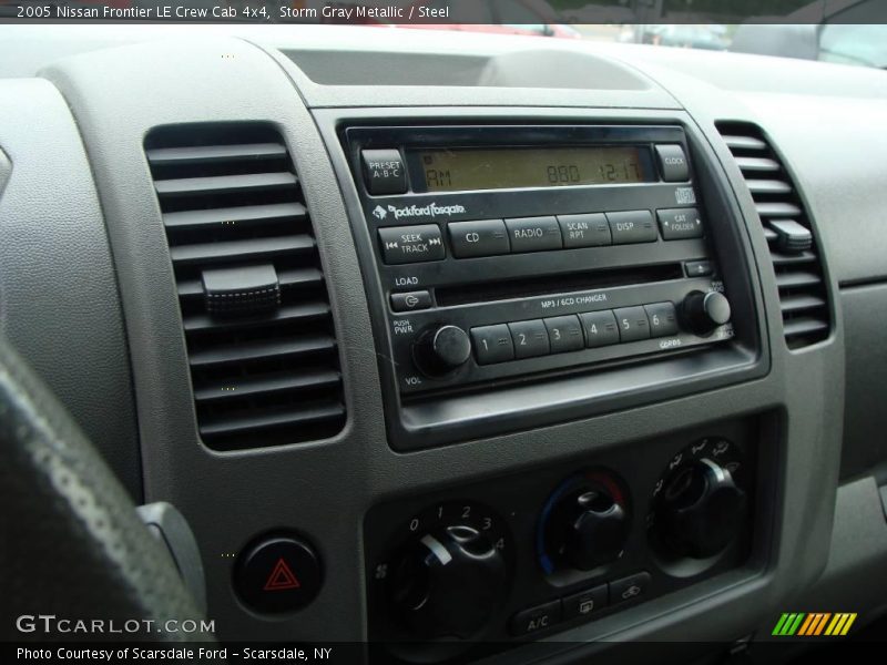 Storm Gray Metallic / Steel 2005 Nissan Frontier LE Crew Cab 4x4
