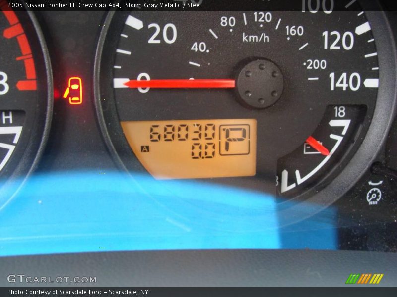 Storm Gray Metallic / Steel 2005 Nissan Frontier LE Crew Cab 4x4