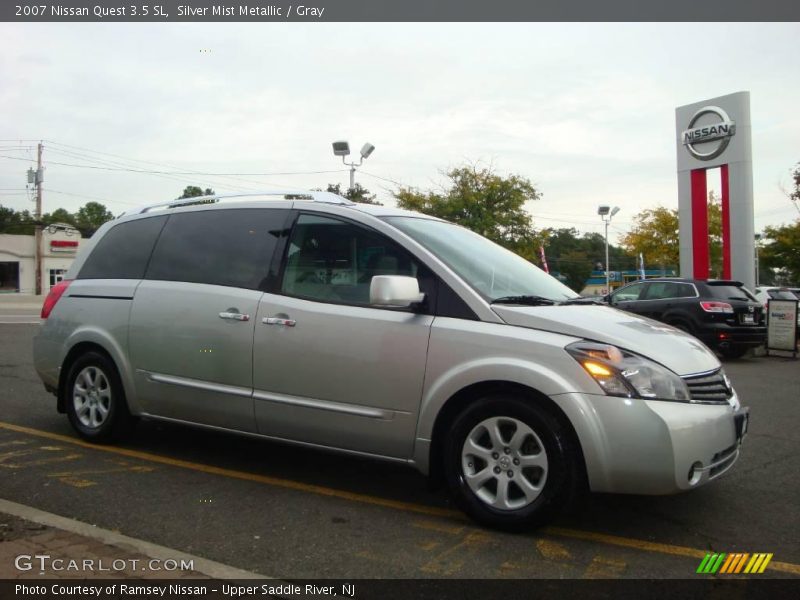 Silver Mist Metallic / Gray 2007 Nissan Quest 3.5 SL