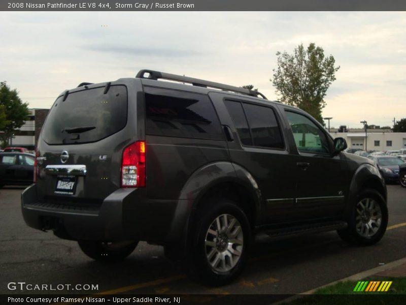Storm Gray / Russet Brown 2008 Nissan Pathfinder LE V8 4x4