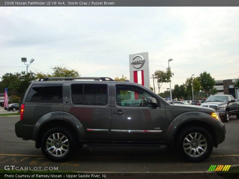 Storm Gray / Russet Brown 2008 Nissan Pathfinder LE V8 4x4