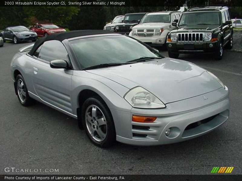 Sterling Silver Metallic / Midnight 2003 Mitsubishi Eclipse Spyder GS