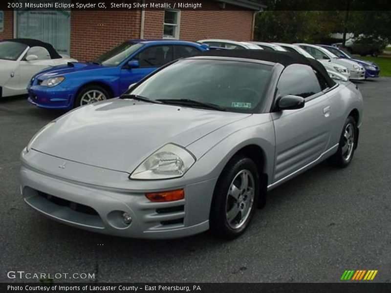 Sterling Silver Metallic / Midnight 2003 Mitsubishi Eclipse Spyder GS