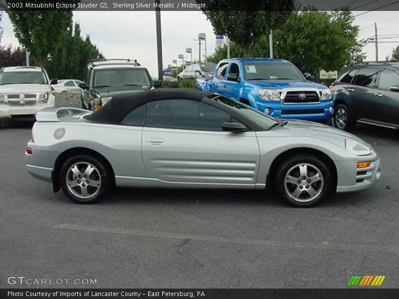Sterling Silver Metallic / Midnight 2003 Mitsubishi Eclipse Spyder GS