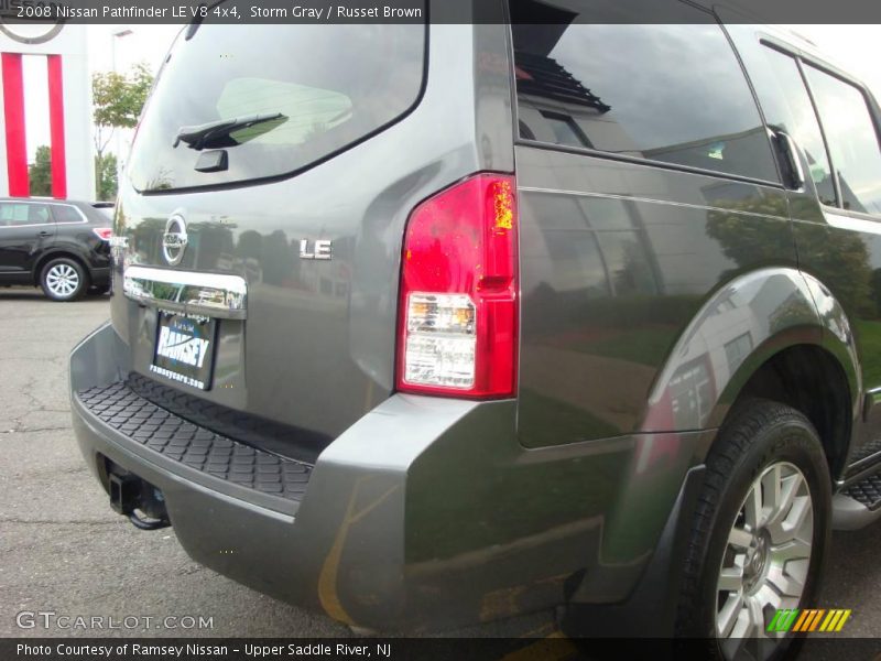 Storm Gray / Russet Brown 2008 Nissan Pathfinder LE V8 4x4