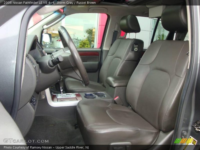 Storm Gray / Russet Brown 2008 Nissan Pathfinder LE V8 4x4