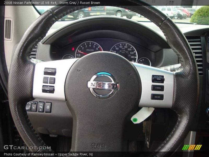 Storm Gray / Russet Brown 2008 Nissan Pathfinder LE V8 4x4