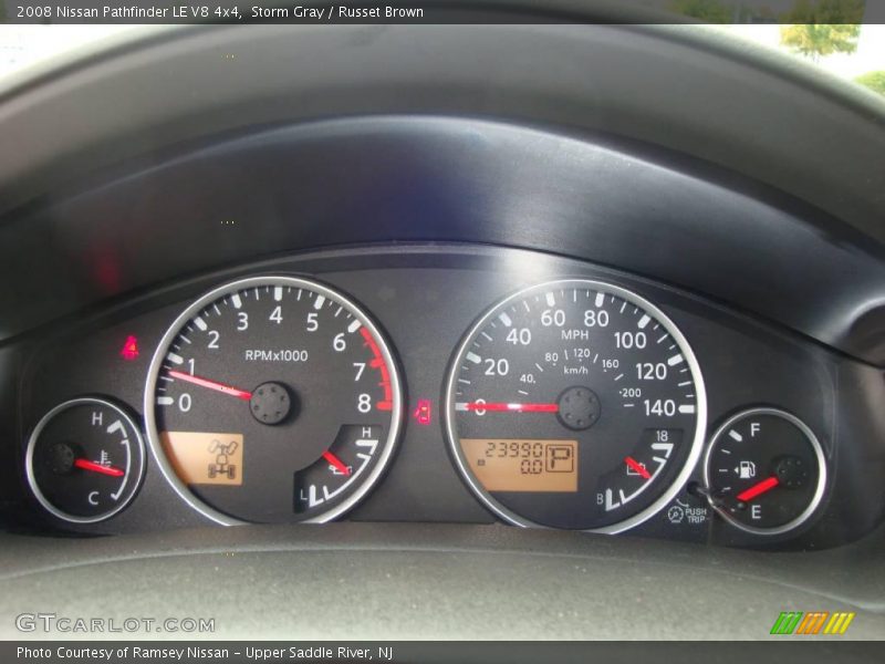 Storm Gray / Russet Brown 2008 Nissan Pathfinder LE V8 4x4