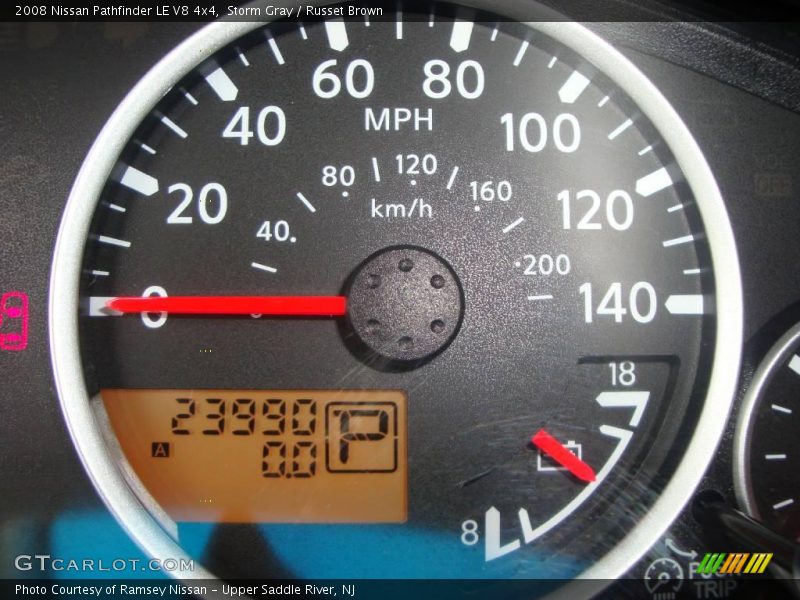 Storm Gray / Russet Brown 2008 Nissan Pathfinder LE V8 4x4