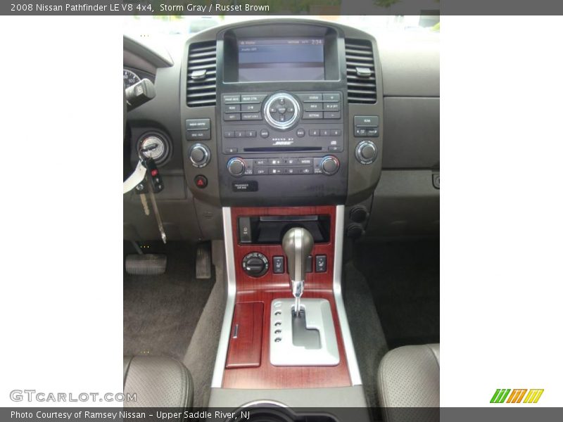 Storm Gray / Russet Brown 2008 Nissan Pathfinder LE V8 4x4