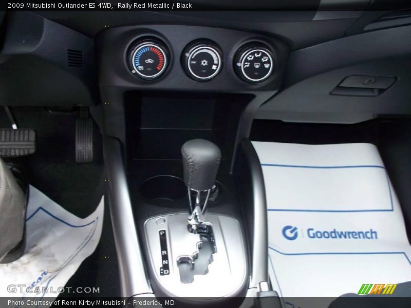 Rally Red Metallic / Black 2009 Mitsubishi Outlander ES 4WD