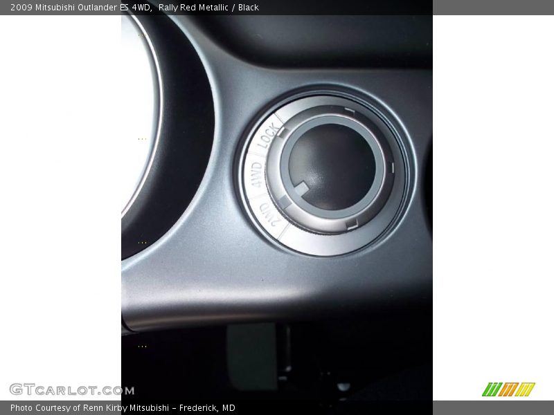 Rally Red Metallic / Black 2009 Mitsubishi Outlander ES 4WD