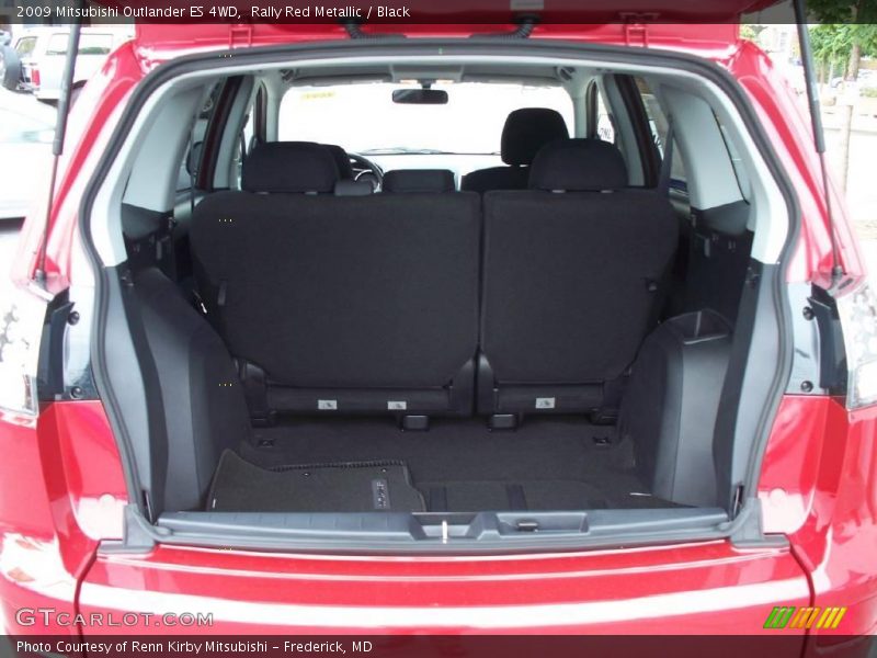 Rally Red Metallic / Black 2009 Mitsubishi Outlander ES 4WD