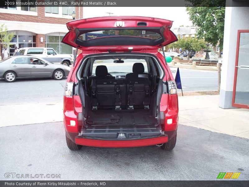 Rally Red Metallic / Black 2009 Mitsubishi Outlander ES 4WD
