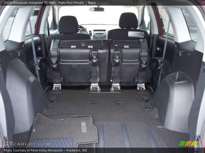 Rally Red Metallic / Black 2009 Mitsubishi Outlander ES 4WD