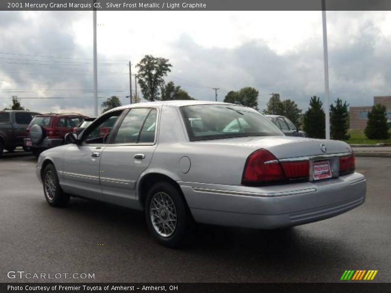 Silver Frost Metallic / Light Graphite 2001 Mercury Grand Marquis GS