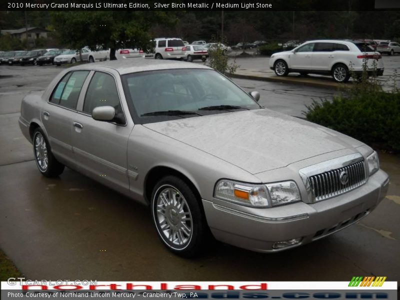 Silver Birch Metallic / Medium Light Stone 2010 Mercury Grand Marquis LS Ultimate Edition