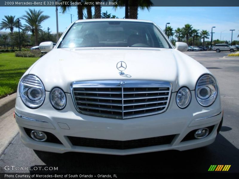 Arctic White / Black 2009 Mercedes-Benz E 320 BlueTEC Sedan