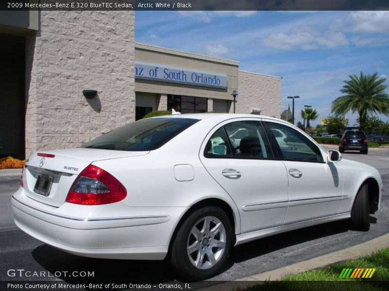 Arctic White / Black 2009 Mercedes-Benz E 320 BlueTEC Sedan