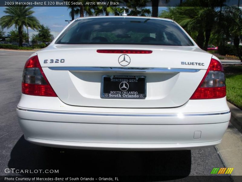 Arctic White / Black 2009 Mercedes-Benz E 320 BlueTEC Sedan