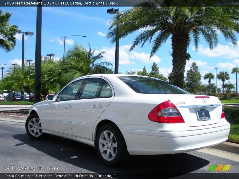 Arctic White / Black 2009 Mercedes-Benz E 320 BlueTEC Sedan