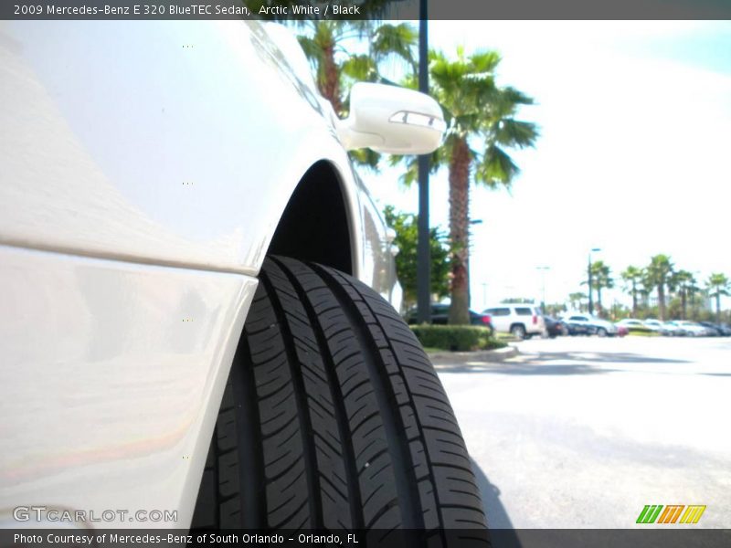 Arctic White / Black 2009 Mercedes-Benz E 320 BlueTEC Sedan