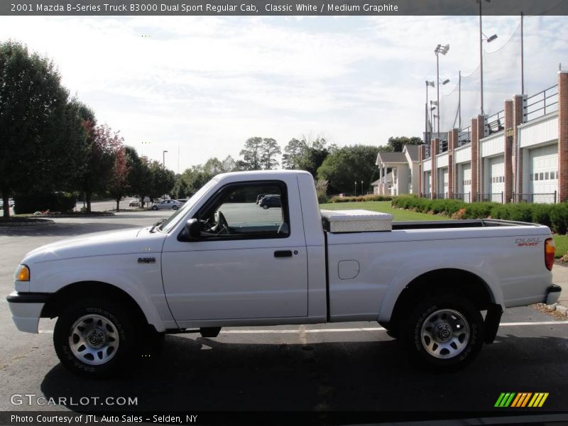 Classic White / Medium Graphite 2001 Mazda B-Series Truck B3000 Dual Sport Regular Cab
