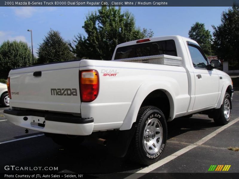 Classic White / Medium Graphite 2001 Mazda B-Series Truck B3000 Dual Sport Regular Cab