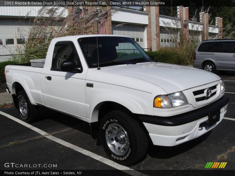 Classic White / Medium Graphite 2001 Mazda B-Series Truck B3000 Dual Sport Regular Cab