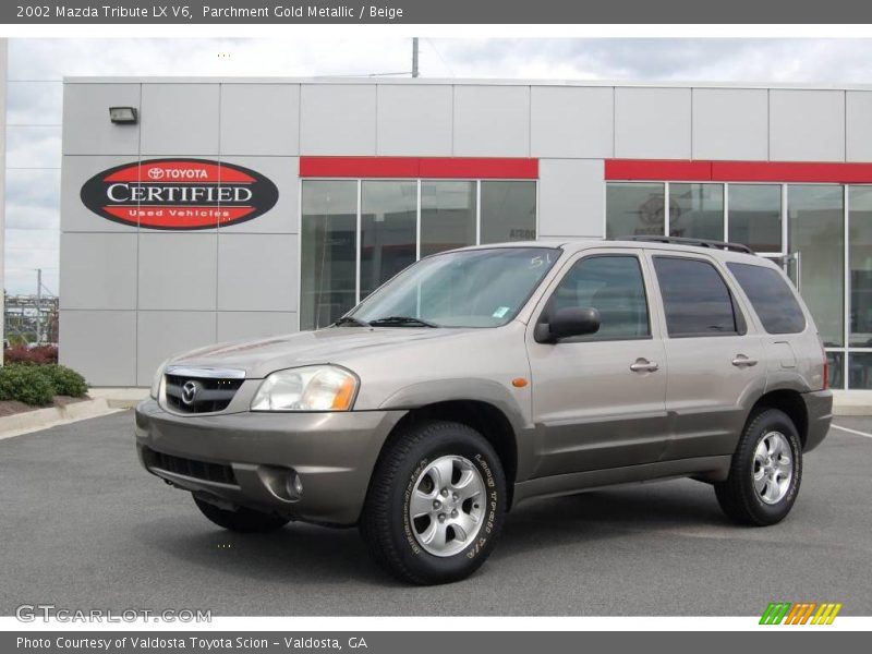 Parchment Gold Metallic / Beige 2002 Mazda Tribute LX V6