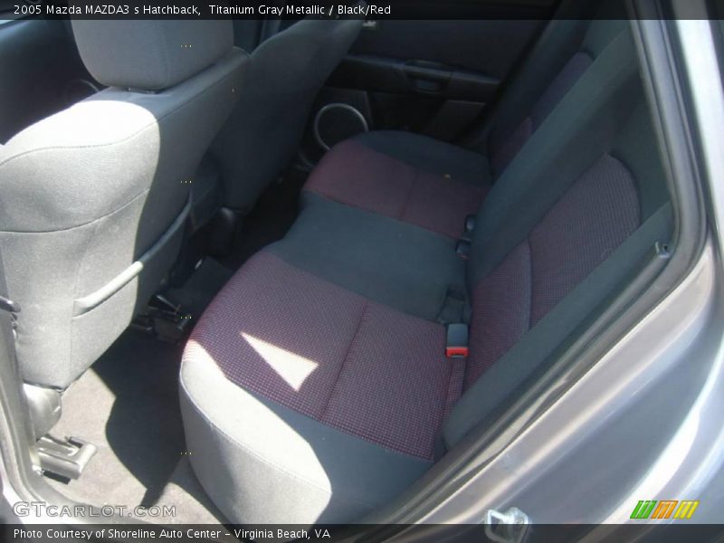 Titanium Gray Metallic / Black/Red 2005 Mazda MAZDA3 s Hatchback
