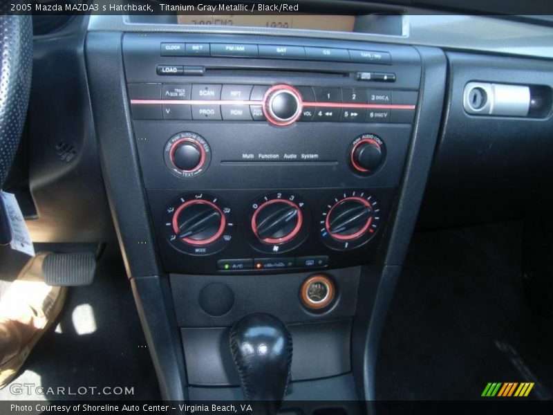 Titanium Gray Metallic / Black/Red 2005 Mazda MAZDA3 s Hatchback