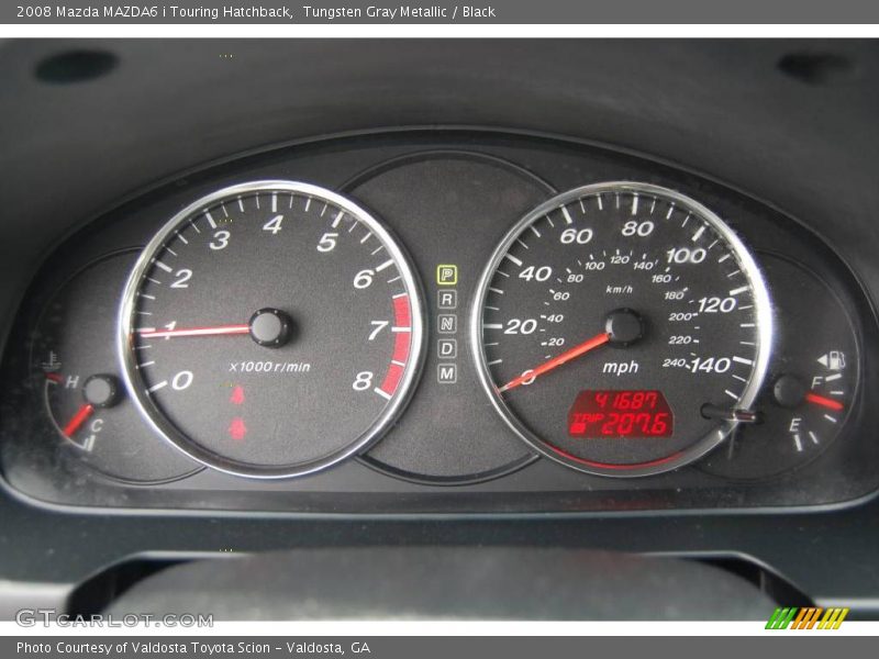 Tungsten Gray Metallic / Black 2008 Mazda MAZDA6 i Touring Hatchback